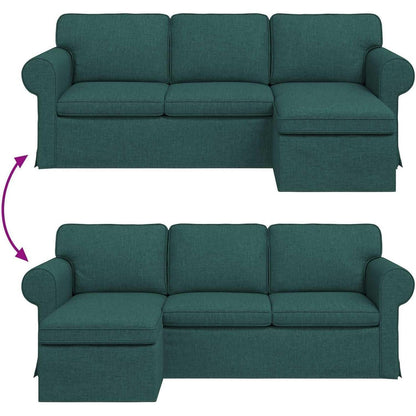 Ecksofa dunkelgrün, 180 cm – Modernes Sofa für Wohnzimmer