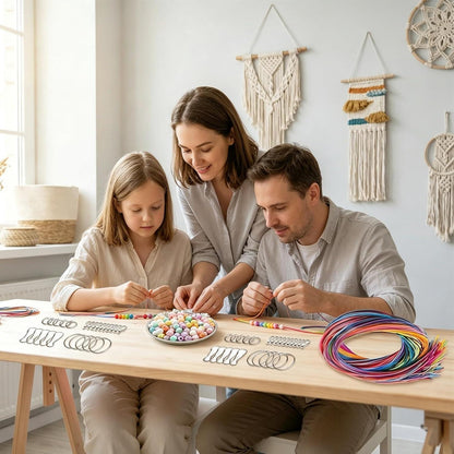 Scoubidou Bänder Set 85tlg. zum Basteln & Schlüsselanhänger