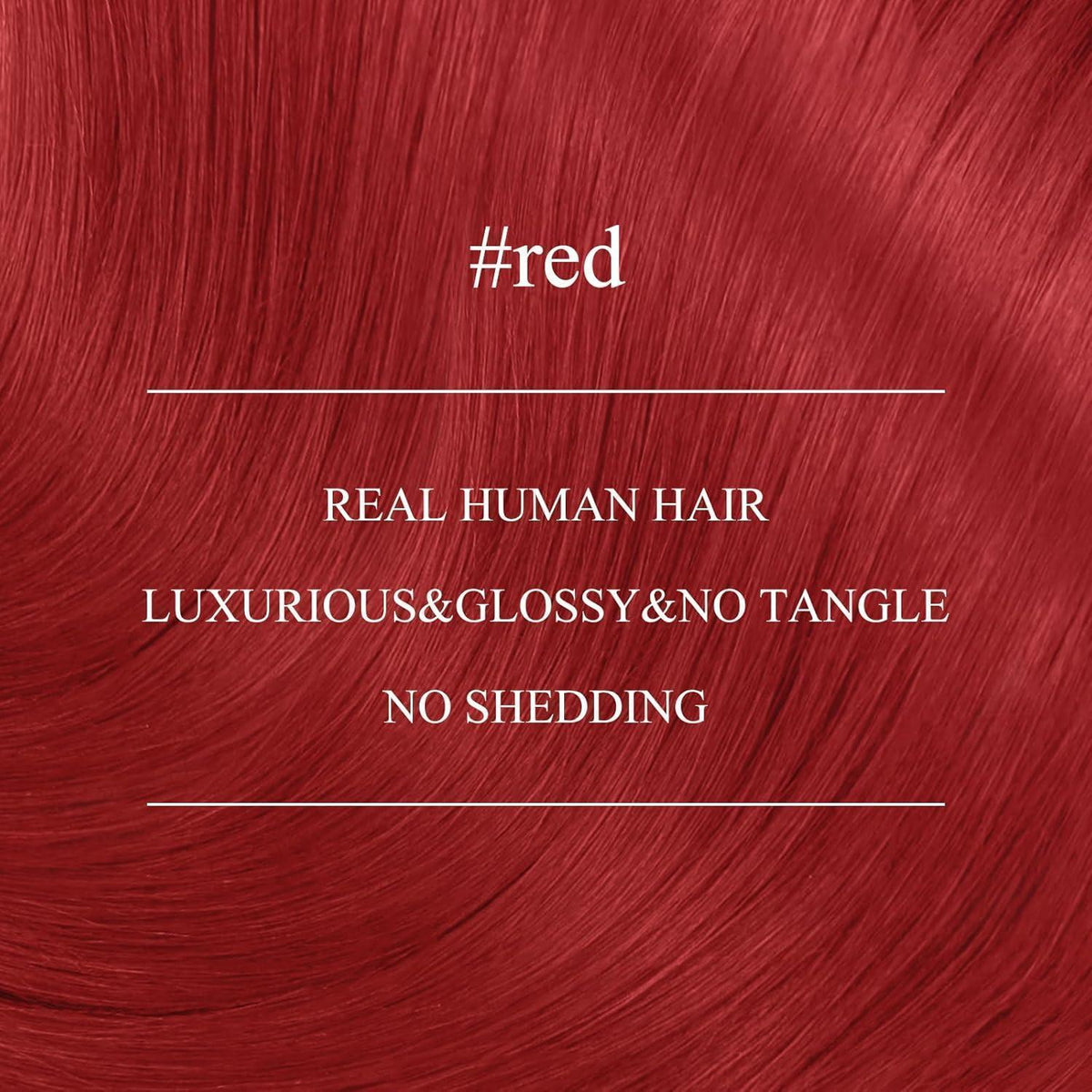 Rote Echthaar Nanoring Extensions 60cm – Remy Haarverlängerung