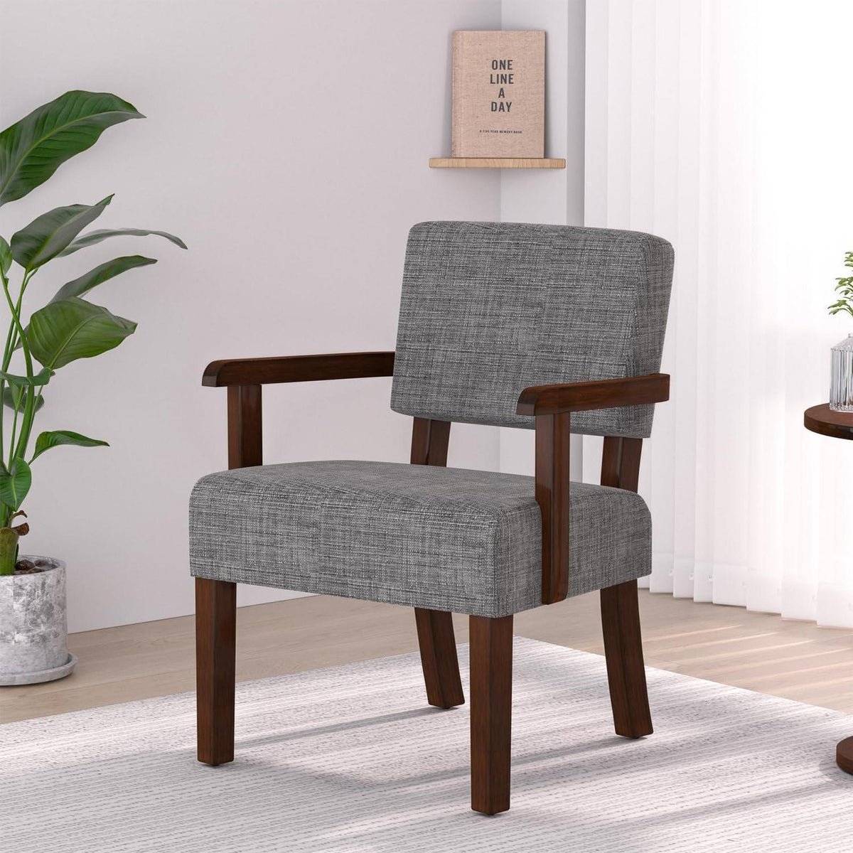 Loungesessel Grau mit Fußhocker – Bequemer Sessel für Wohnzimmer
