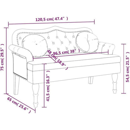 Sitzbank 2-Sitzer mit Kissen, Gelb – Modernes Samtsofa für Wohnzimmer