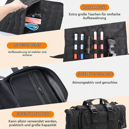 Taktischer Autositz-Organizer mit Molle-Taschen für Fahrzeuge