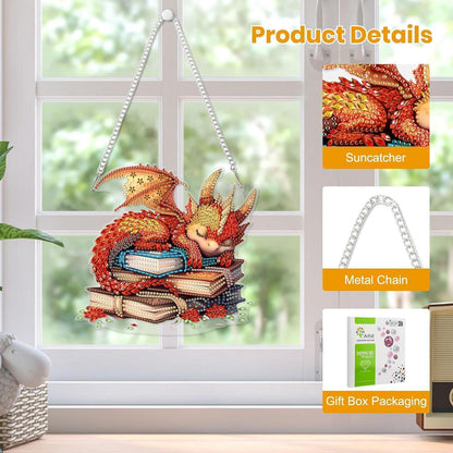 Diamantmalerei Anhänger Schlafender Drache – 5D DIY Set