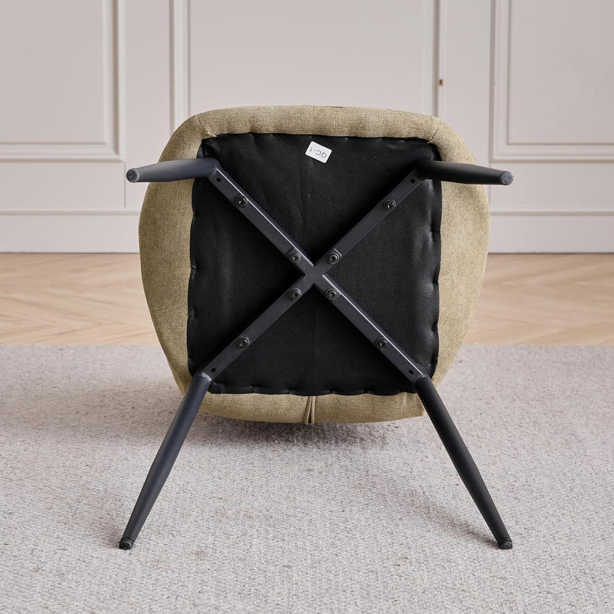 6er-Set Esszimmerstühle Grün, Modern & Gepolstert