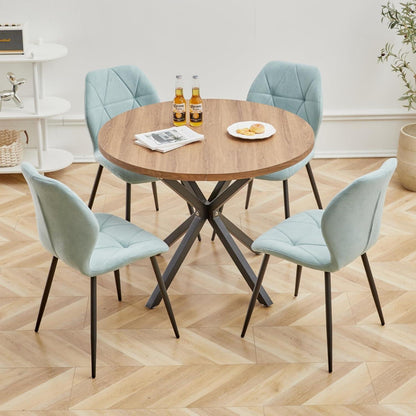6 Esszimmerstühle Mintgrün, Modern & Gepolstert