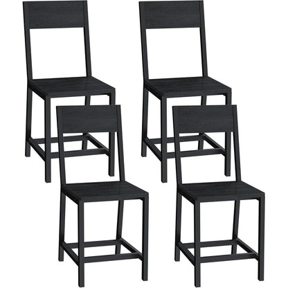 Esszimmerstühle 4er Set, Metallgestell, Schwarz