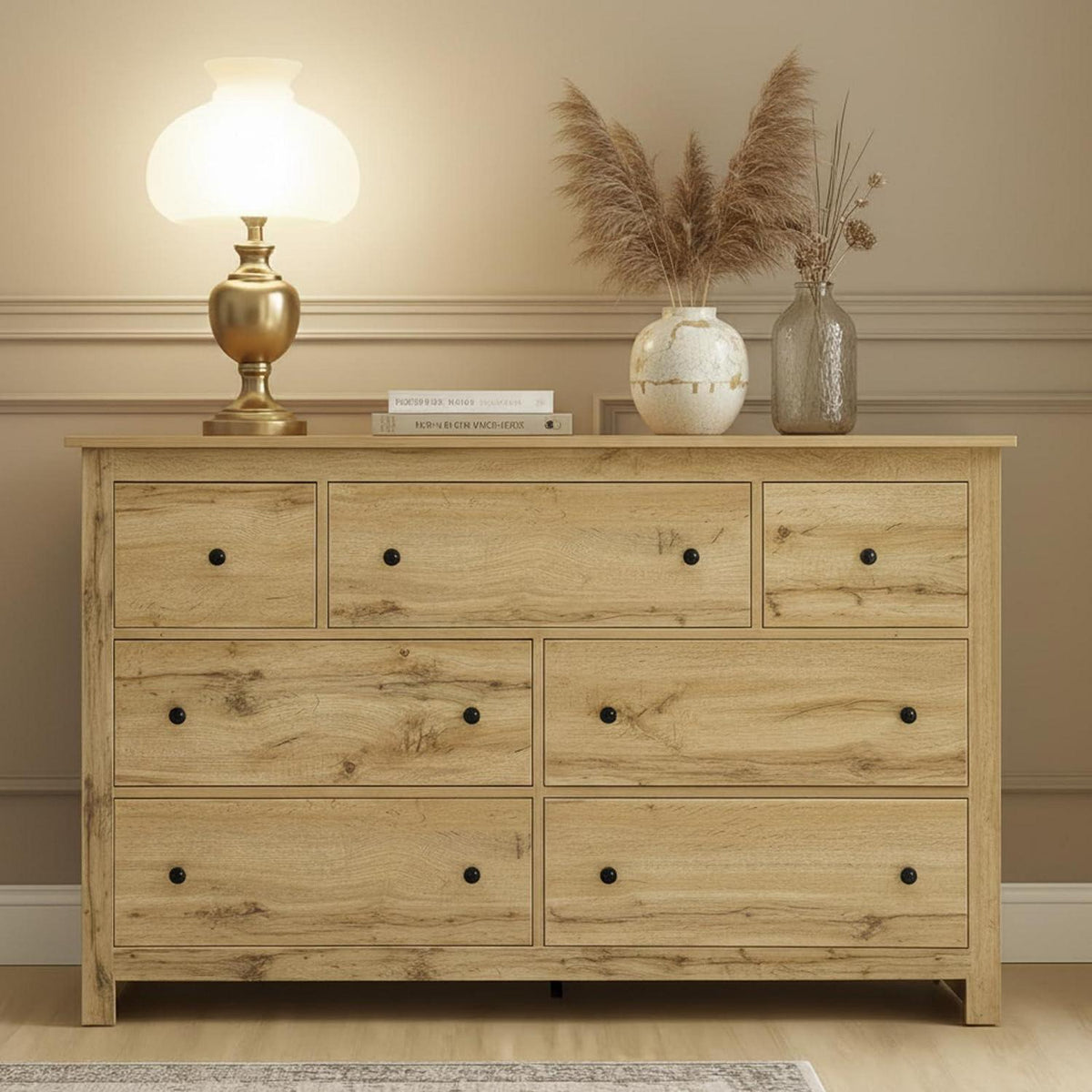 Kommode mit 7 Schubladen – Sideboard für Wohnzimmer & Schlafzimmer