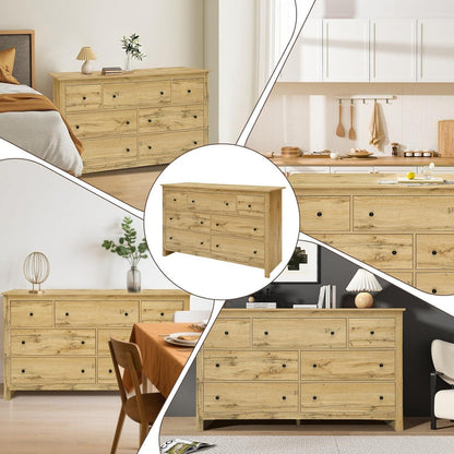 Kommode mit 7 Schubladen – Sideboard für Wohnzimmer & Schlafzimmer