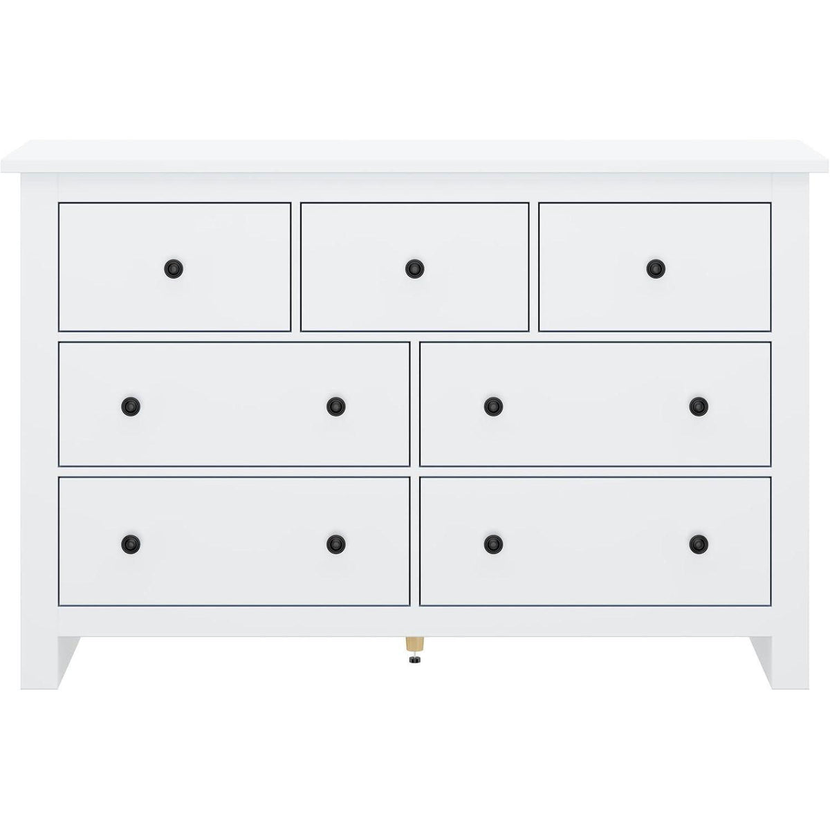 Kommode mit 7 Schubladen – Weißes Sideboard für Wohnzimmer & Schlafzimmer