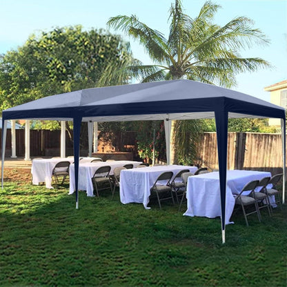 Faltpavillon 3x6m wasserdicht mit Seitenwänden & UV-Schutz