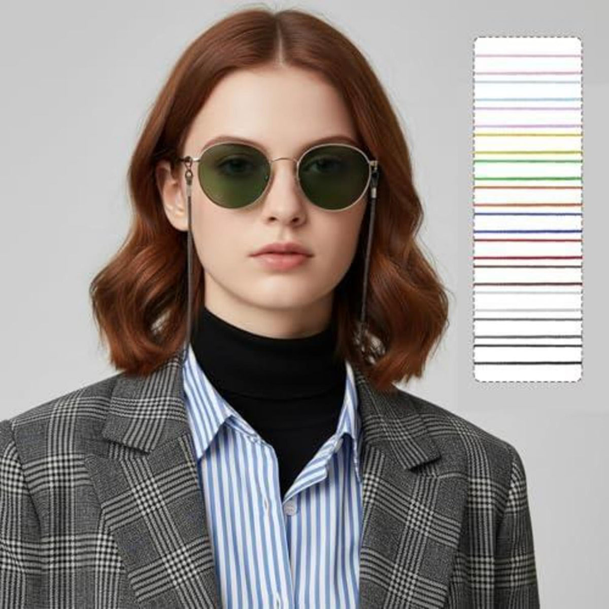 Brillenketten Damen Nylon Geflochten – 12er Set Mehrfarbig