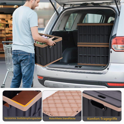 4er Set Faltbare Aufbewahrungsboxen 64L – Stabil & Vielseitig