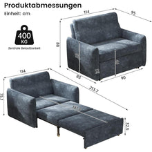 Ausziehbares Schlafsofa 1-Sitzer mit Rollfunktion