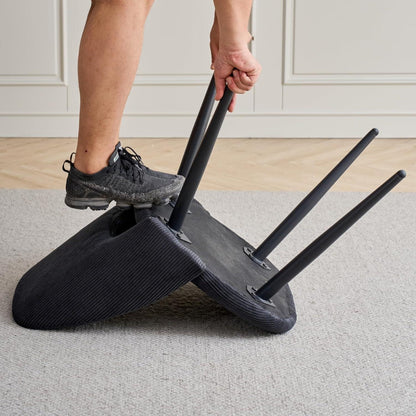 Runder Esstisch Set mit 4 Cord-Stühlen – Modern & Komfortabel