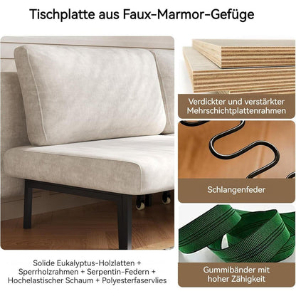 Schlafsofa 180 cm – Platzsparendes Bett für kleine Räume
