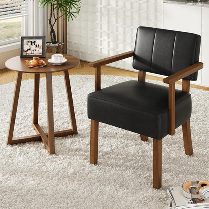 Lounge Sessel Schwarz – Bequemer Wohnzimmerstuhl in Lederoptik