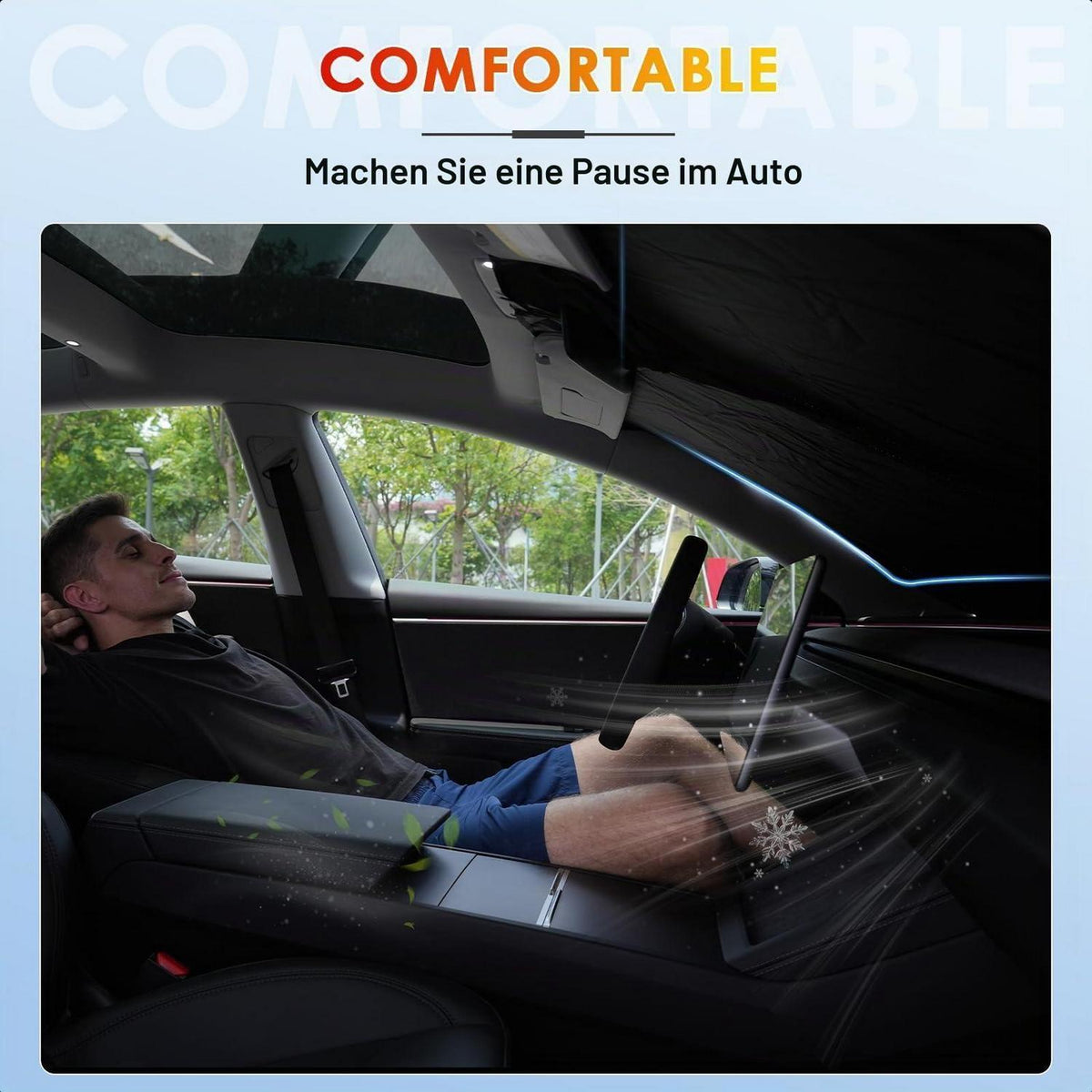 Faltbarer Sonnenschutz für Dacia Jogger 2021-2026 mit UV-Schutz