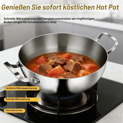 Titan Schmorpfanne 28cm mit Deckel – 10 Liter, Antihaftbeschichtung