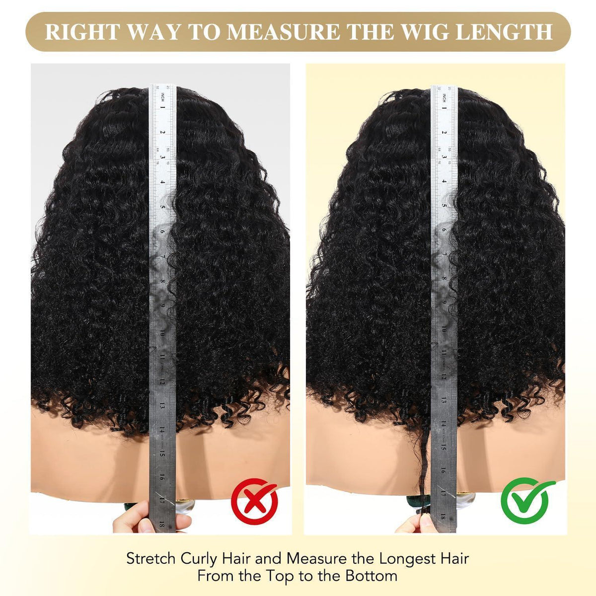 Burmese Curly Halbperücke Echthaar 18 Zoll – Verstellbar & Sicher