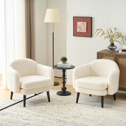 Gepolsterter Teddy-Sessel Beige – Modern & Bequem