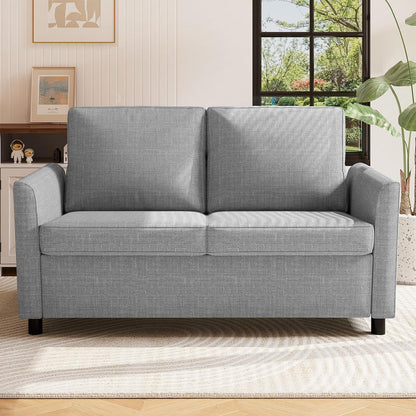 2-Sitzer Sofa Modern, Abnehmbar & Platzsparend (Hellgrau)