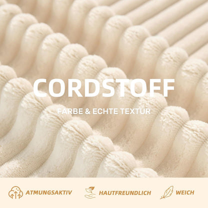 3-Sitzer Ecksofa Beige – Modulares Sofa mit Recamiere