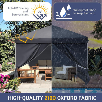 3x3m Faltpavillon mit Seitenteilen – Stabil & Wetterfest