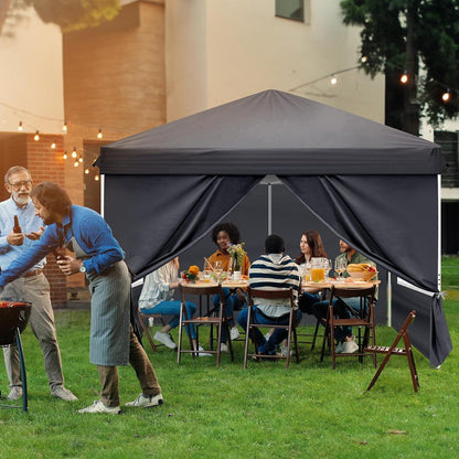 3x3m Faltpavillon mit Seitenteilen – Stabil & Wetterfest