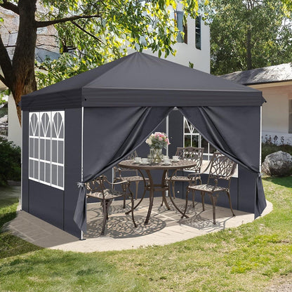 3x3m Faltpavillon mit Seitenteilen – Stabil & Wetterfest