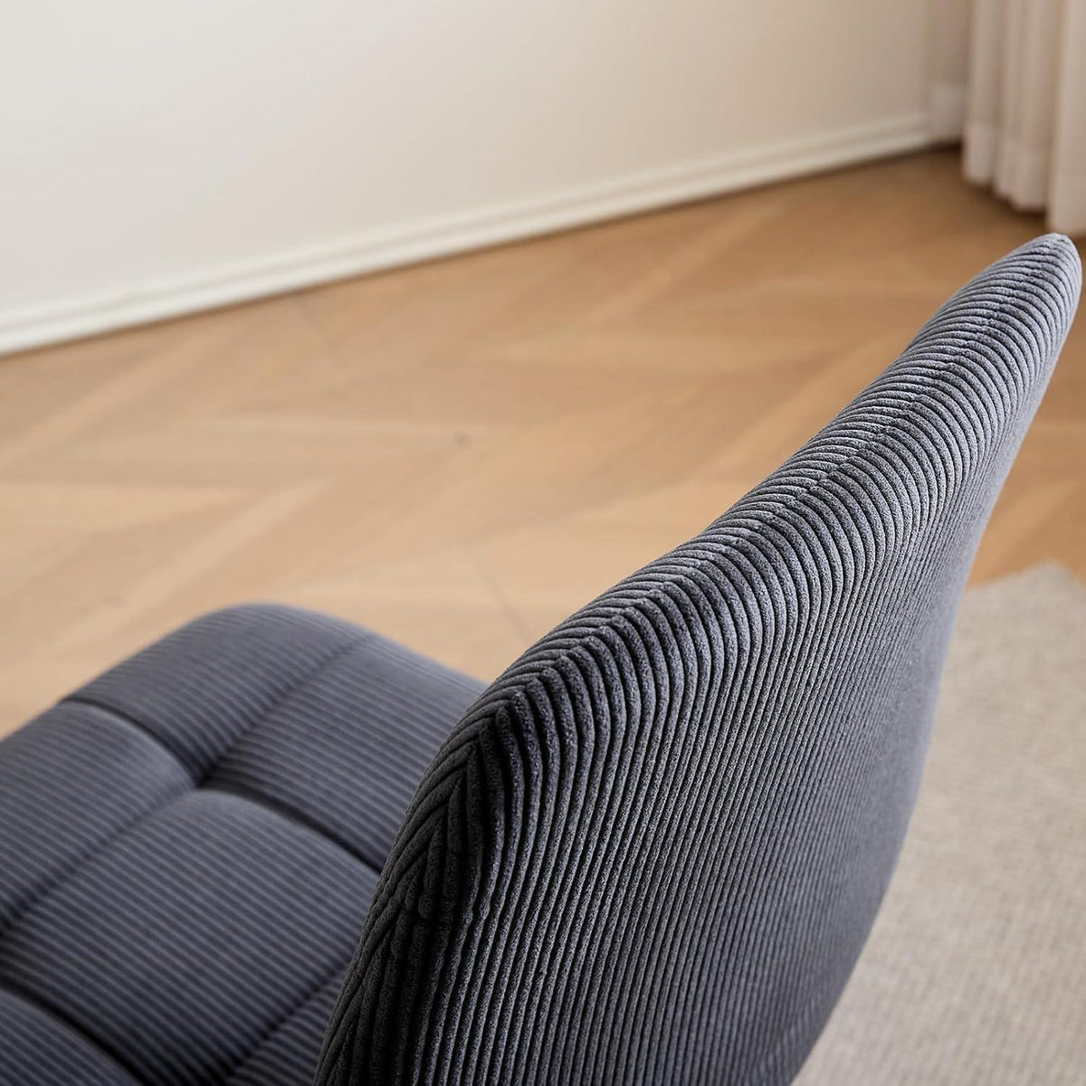 Runder Esstisch Set 100cm mit 4 Samtstühlen (Gelb/Schwarz)