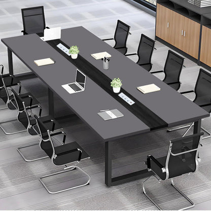 Konferenztisch 200x120cm mit Kabeldurchführung – Modern & Stabil