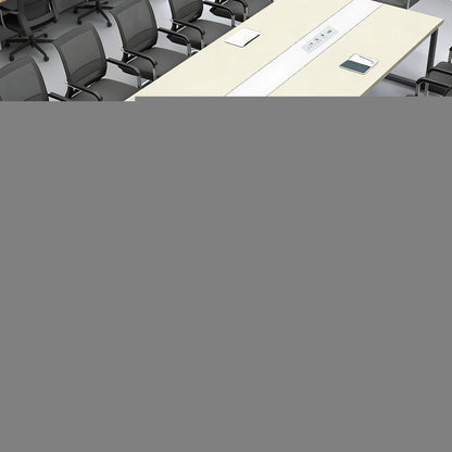 Konferenztisch groß mit Kabeldurchführung – Modern & Stabil