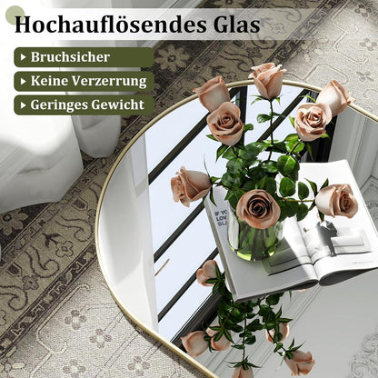 Großer Ganzkörperspiegel 180x67 cm – Stand- & Wandspiegel Gold