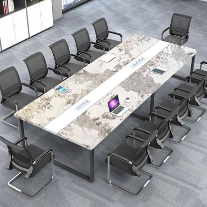 Konferenztisch H1 200x80cm – Modern, Kabeldurchführung & Stabil
