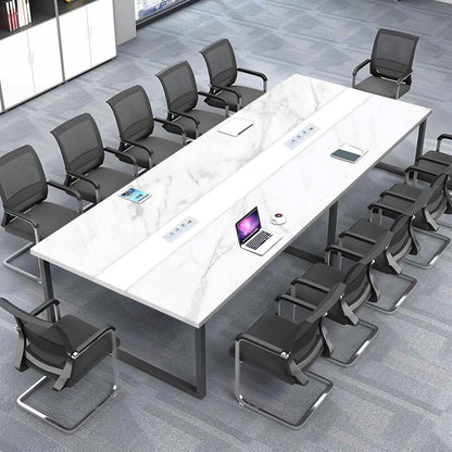 Konferenztisch 200x120cm mit Kabeldurchführung – Modern & Stabil