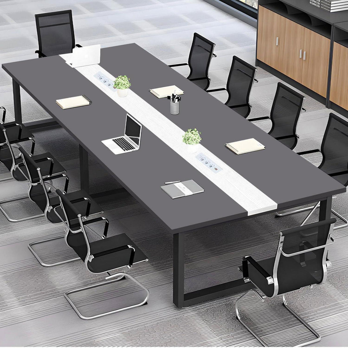 Konferenztisch M 360 – Modern, Kabelmanagement & Stabil