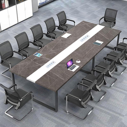 Konferenztisch groß mit Kabeldurchführung – Modern & Stabil