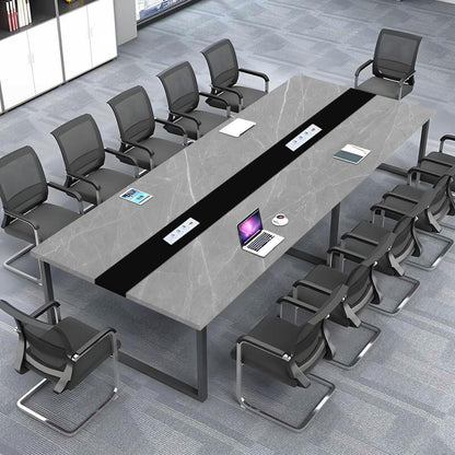 Konferenztisch J 200x120cm – Modern, Kabeldurchführung & Stabil