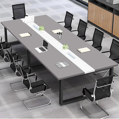Konferenztisch Modern mit Kabeldurchführung – N 400 x 100 cm