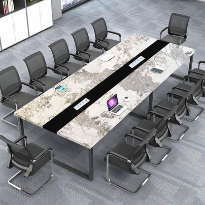 Konferenztisch H200*120cm – Modern, Kabeldurchführung & Stabil