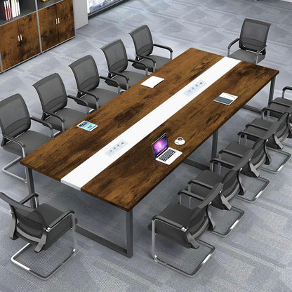 Konferenztisch Modern 200x120cm mit Kabeldurchführung