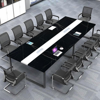 Konferenztisch L1 – Modern, Kabeldurchführung, 360x80x74cm