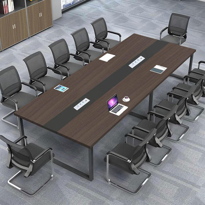 Konferenztisch 240x80cm mit Kabeldurchführung – Modern & Stabil
