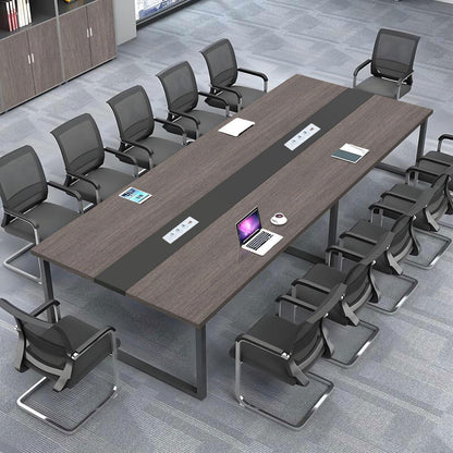 Konferenztisch F1 200x120cm – Modern, Kabeldurchführung, Büro & Konferenz