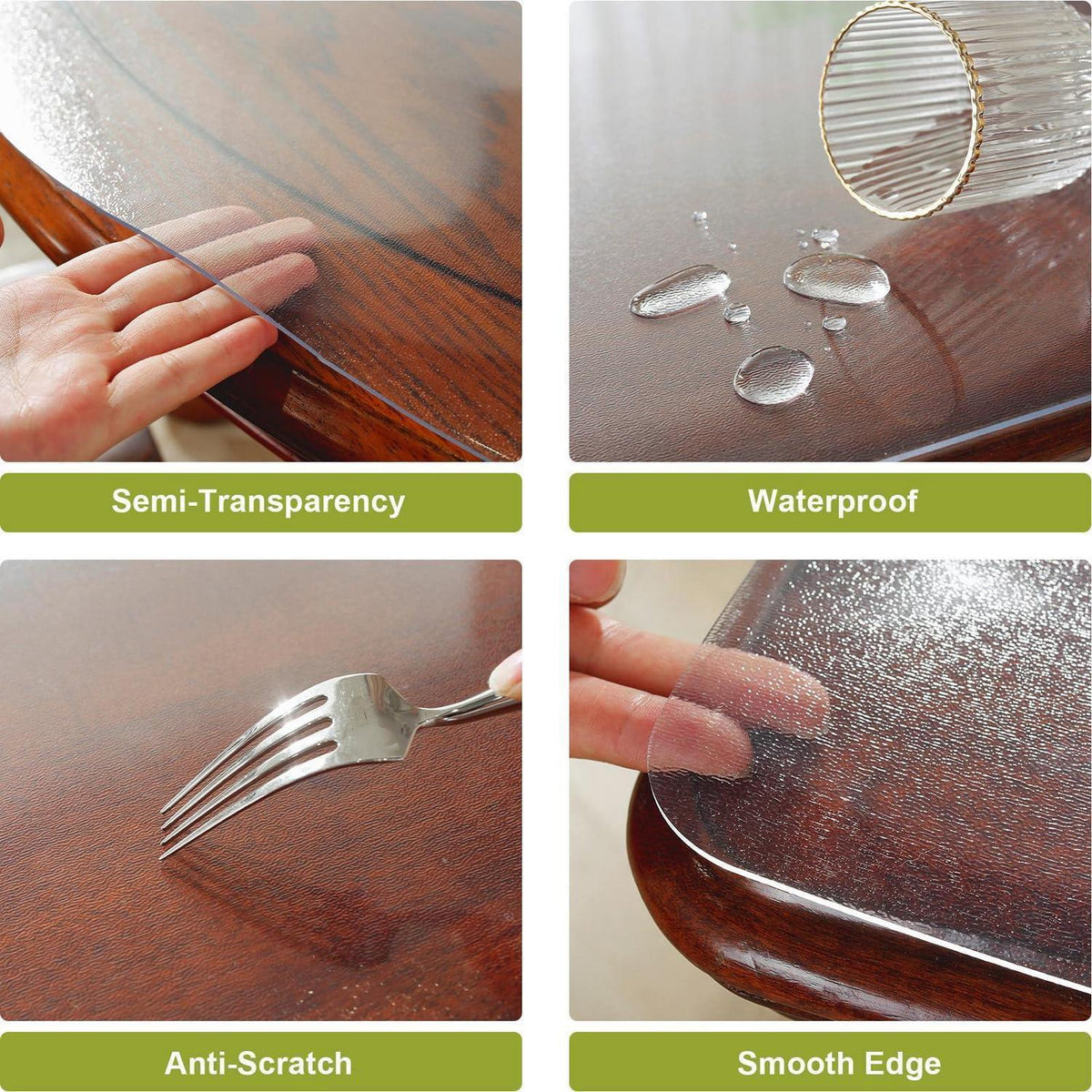 Tischfolie transparent 100x240cm Matte Tischschutz PVC