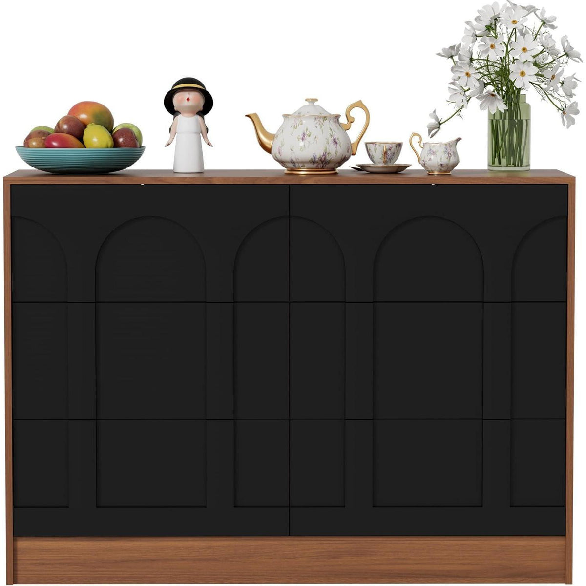 Moderne Kommode mit 6 Schubladen – 100x34x72 cm