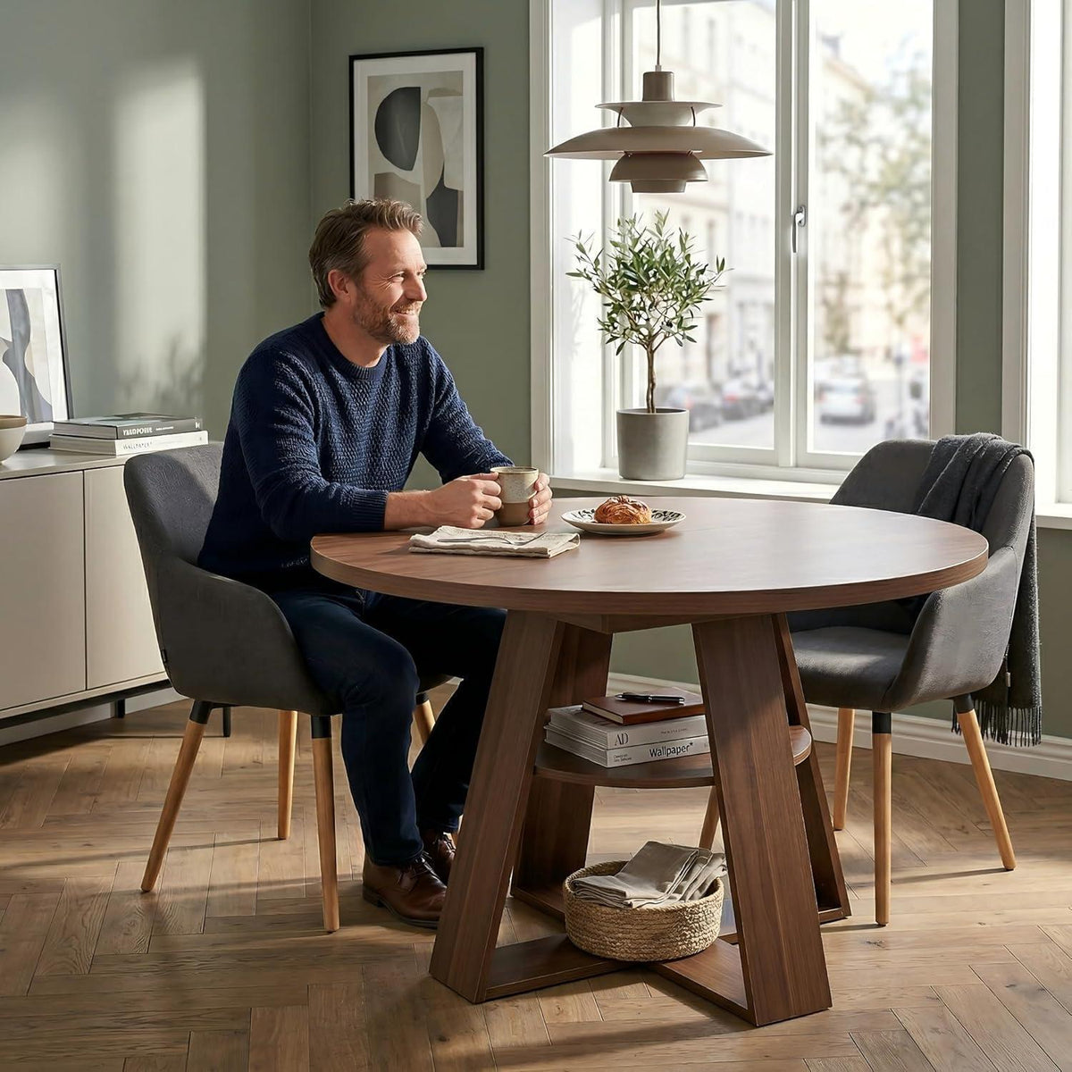 Ausziehbarer Esstisch Holz 100-140cm – Esszimmer Tisch für 2-8 Personen