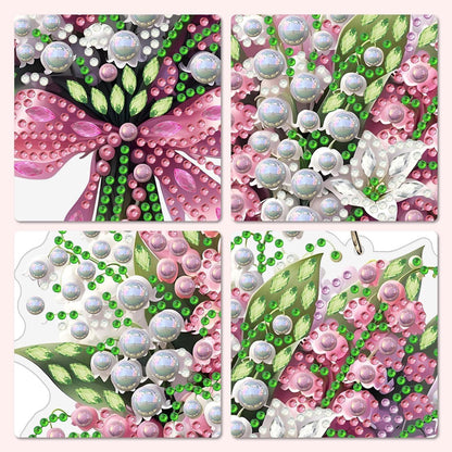 Diamantmalerei Maiglöckchen Blumen Bild Hängedeko DIY Set