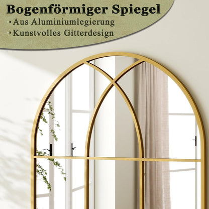 Wandspiegel Fischgrät Gold 60x90 cm – Dekorative Spiegel für Zuhause