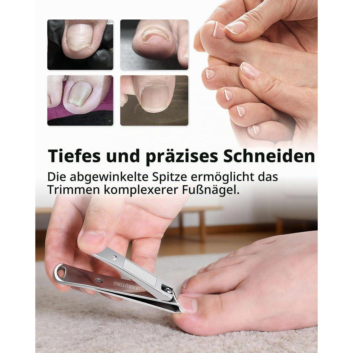 Nagelknipser für eingewachsene Zehennägel – Edelstahl